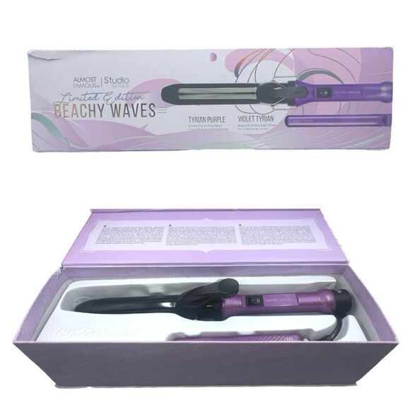 Almost Famous Beachy Waves Curling Wand Mini Travel Straightener MSRP $225 - Picture 1 of 8
